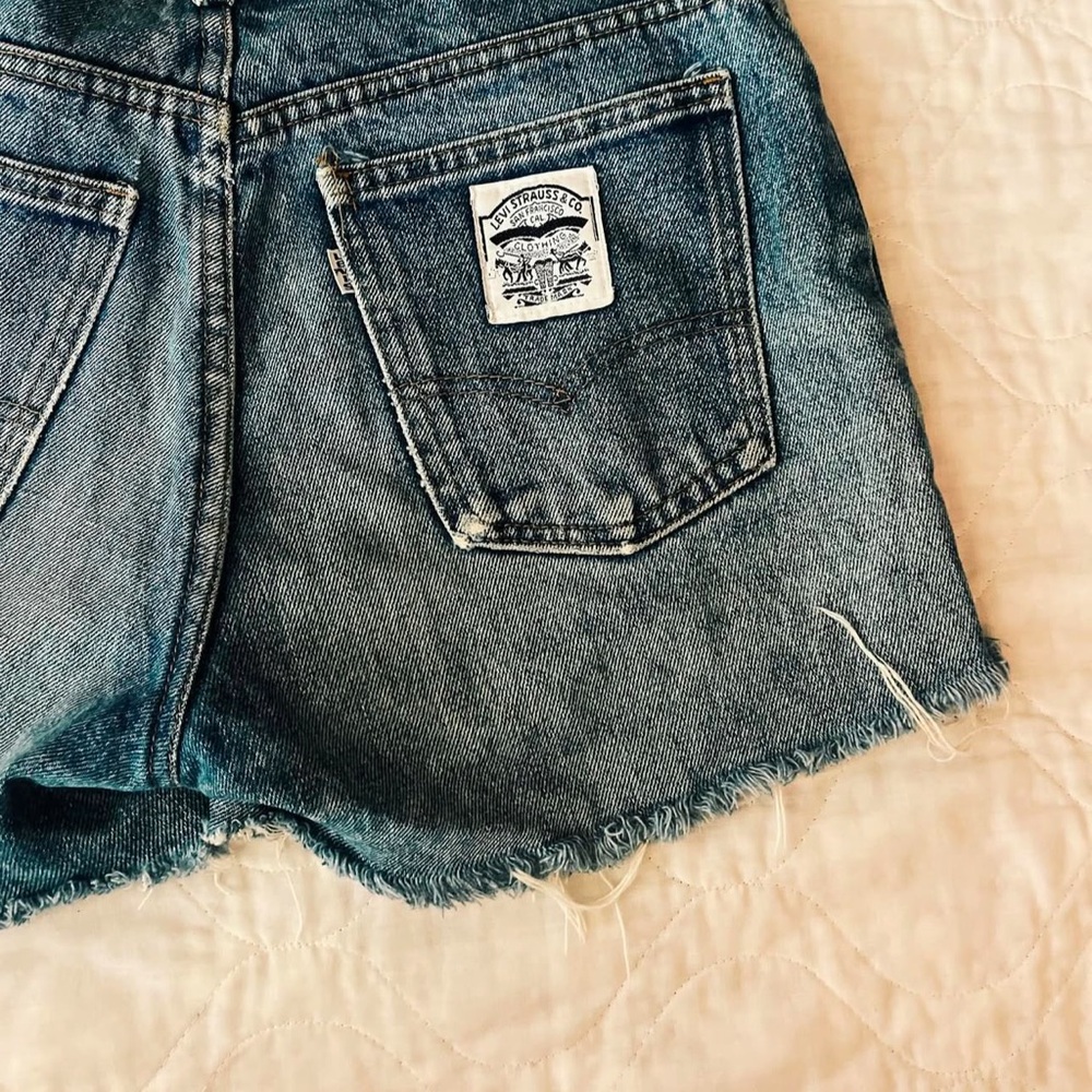 Levi's Women's Blue Denim Shorts